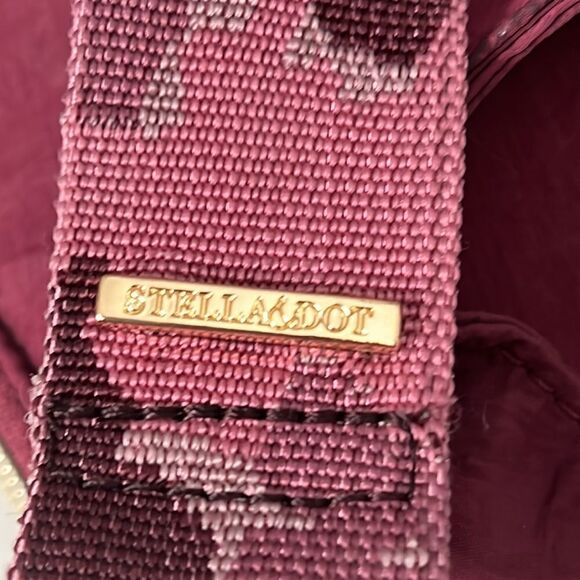Stella & Dot Zip It Oxblood You Do You Detachable Strap Purse Crossbody - Picture 7 of 15